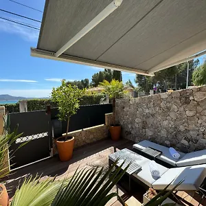 Confortable T2 Vue Avec Terrasse Amenagee Et Parking Prive, Et Port A Pied Apartment Sanary-sur-Mer